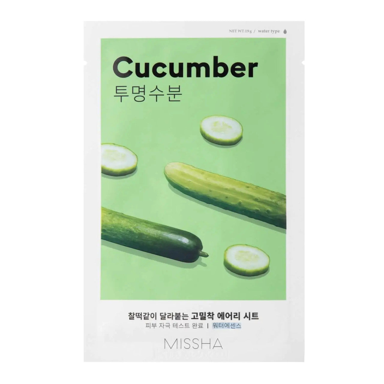 Missha Airy Fit Sheet Mask Cucumber lakštinė veido kaukė