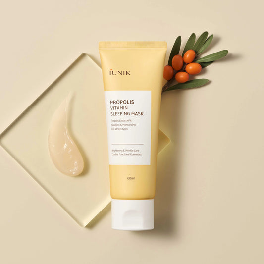 iunik Propolis Vitamin Sleeping Mask naktinė veido kaukė
