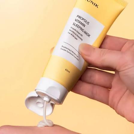 iunik Propolis Vitamin Sleeping Mask naktinė veido kaukė