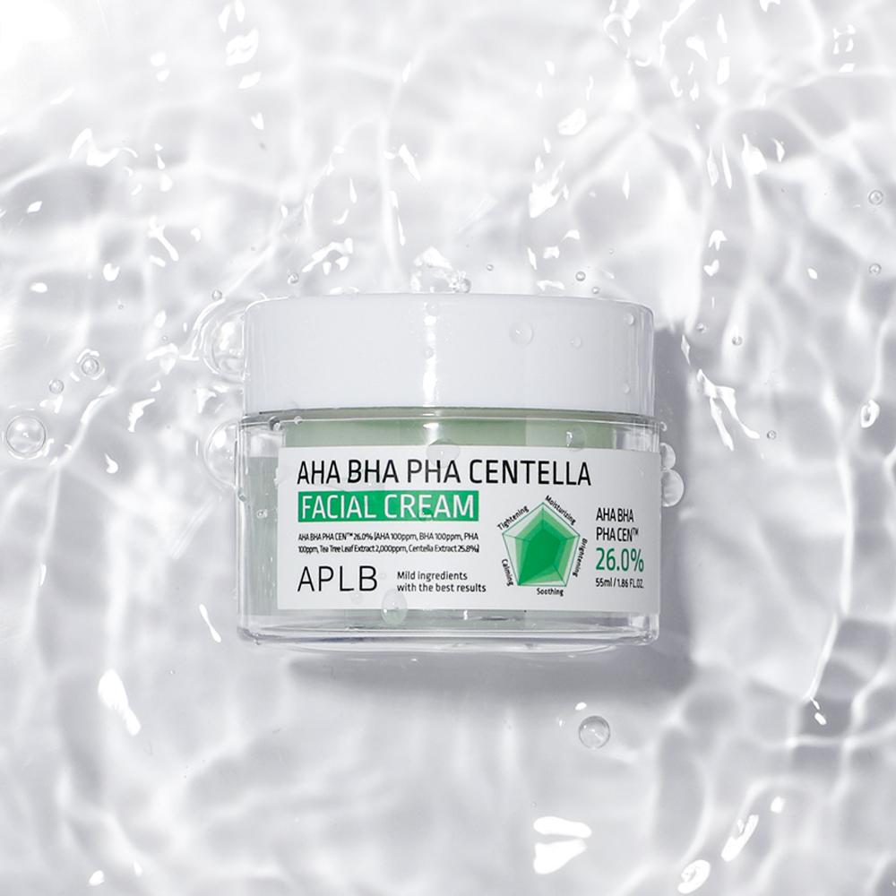 APLB AHA BHA PHA Centella Facial Cream veido kremas