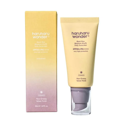 HARUHARU WONDER Black Rice Moisture Airyfit Sunscreen SPF50+ PA++++ kremas nuo saulės