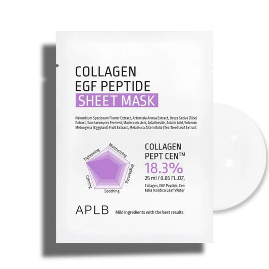 APLB Collagen EGF Peptide Sheet Mask lakštinė veido kaukė