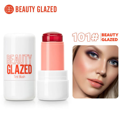 BEAUTY GLAZED Jelly Tint Blush Stick skruostų, akių vokų ir lūpų tintas
