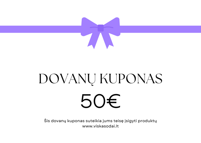 50 € dovanų kuponas