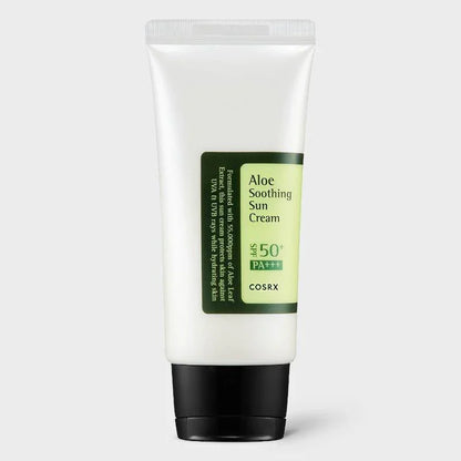 COSRX Aloe Soothing Sun Cream ramintis kremas nuo saulės SPF50