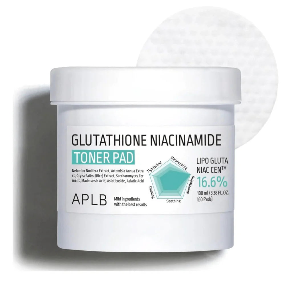 APLB Glutathione Niacinamide Toner Pad veido pagalvėlės