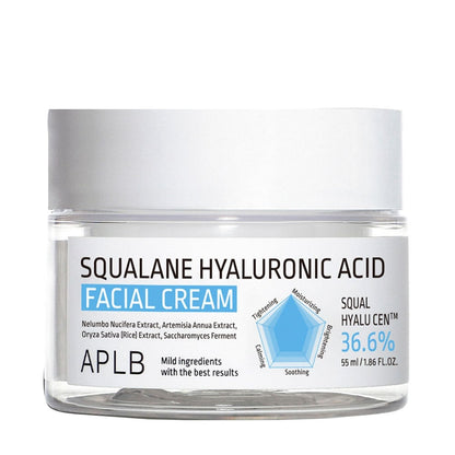 APLB Squalane Hyaluronic Acid Facial Cream veido kremas