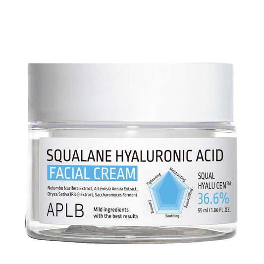 APLB Squalane Hyaluronic Acid Facial Cream veido kremas