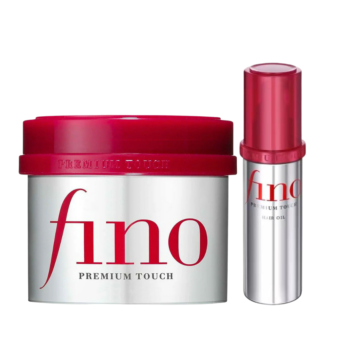 Shiseido Fino Premium Touch rinkinys: plaukų kaukė ir aliejus
