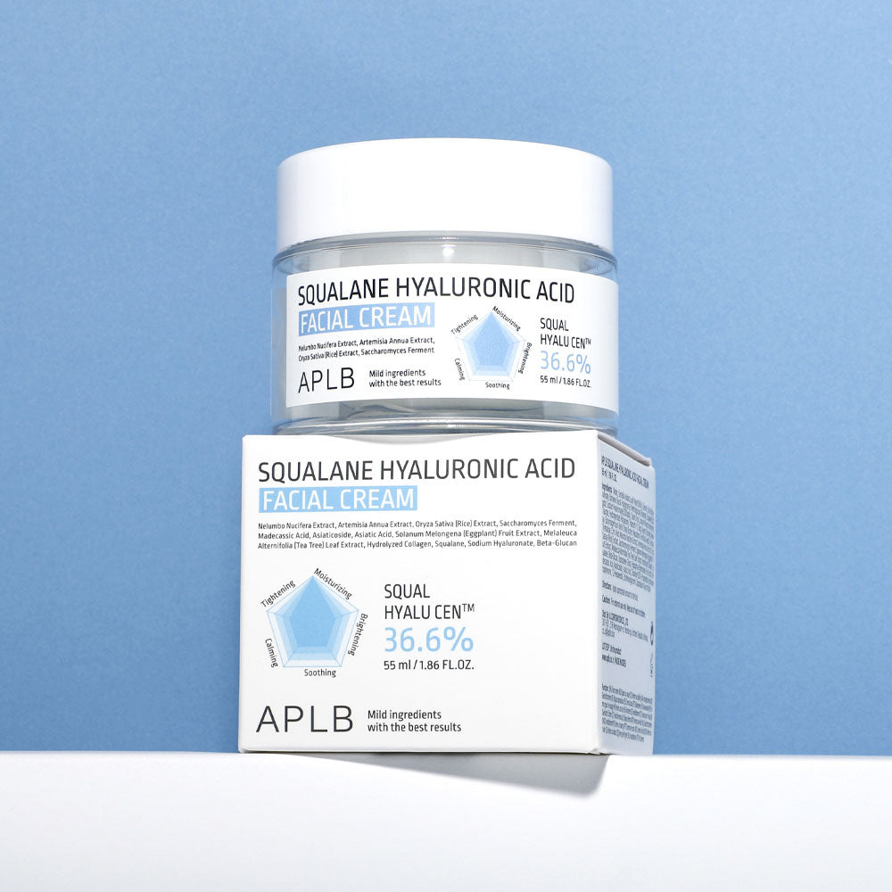 APLB Squalane Hyaluronic Acid Facial Cream veido kremas
