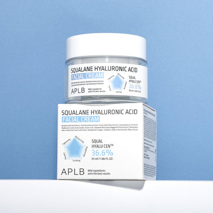 APLB Squalane Hyaluronic Acid Facial Cream veido kremas