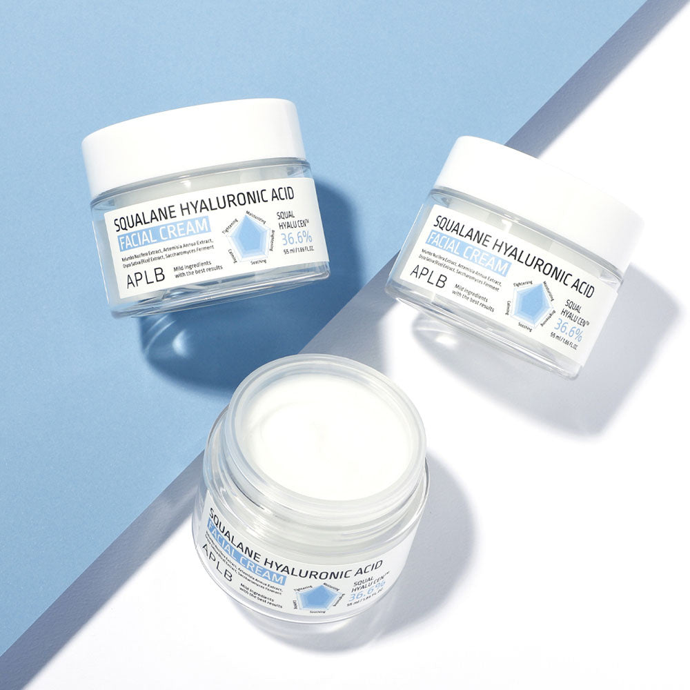 APLB Squalane Hyaluronic Acid Facial Cream veido kremas