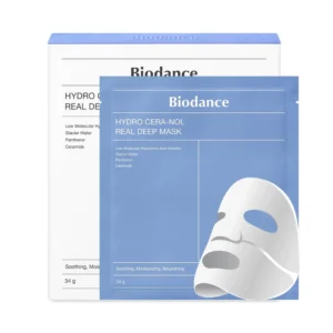 Biodance Hydro Cera-nol Real Deep Mask lakštinė veido kaukė dėžutė