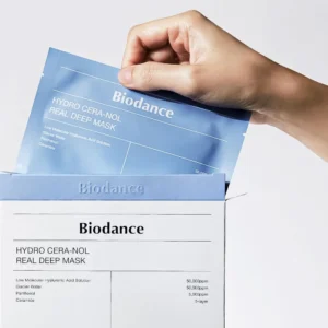 Biodance Hydro Cera-nol Real Deep Mask lakštinė veido kaukė dėžutė