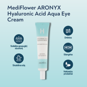 MediFlower ARONYX Hyaluronic Acid Aqua Eye Cream paakių kremas - Image 2