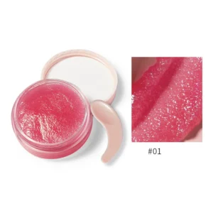 Pudaier Honey Milky Soft Lip Scrub Pink Peach lupų šveitiklis - Image 2